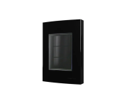 Placa IP55 com suporte 4x2 3 Postos Sleek Preto